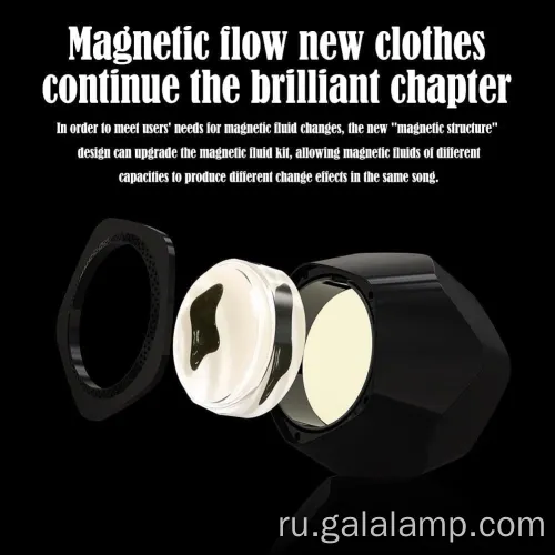 Танцующая магнитная жидкость для визуальной музыки дисплея